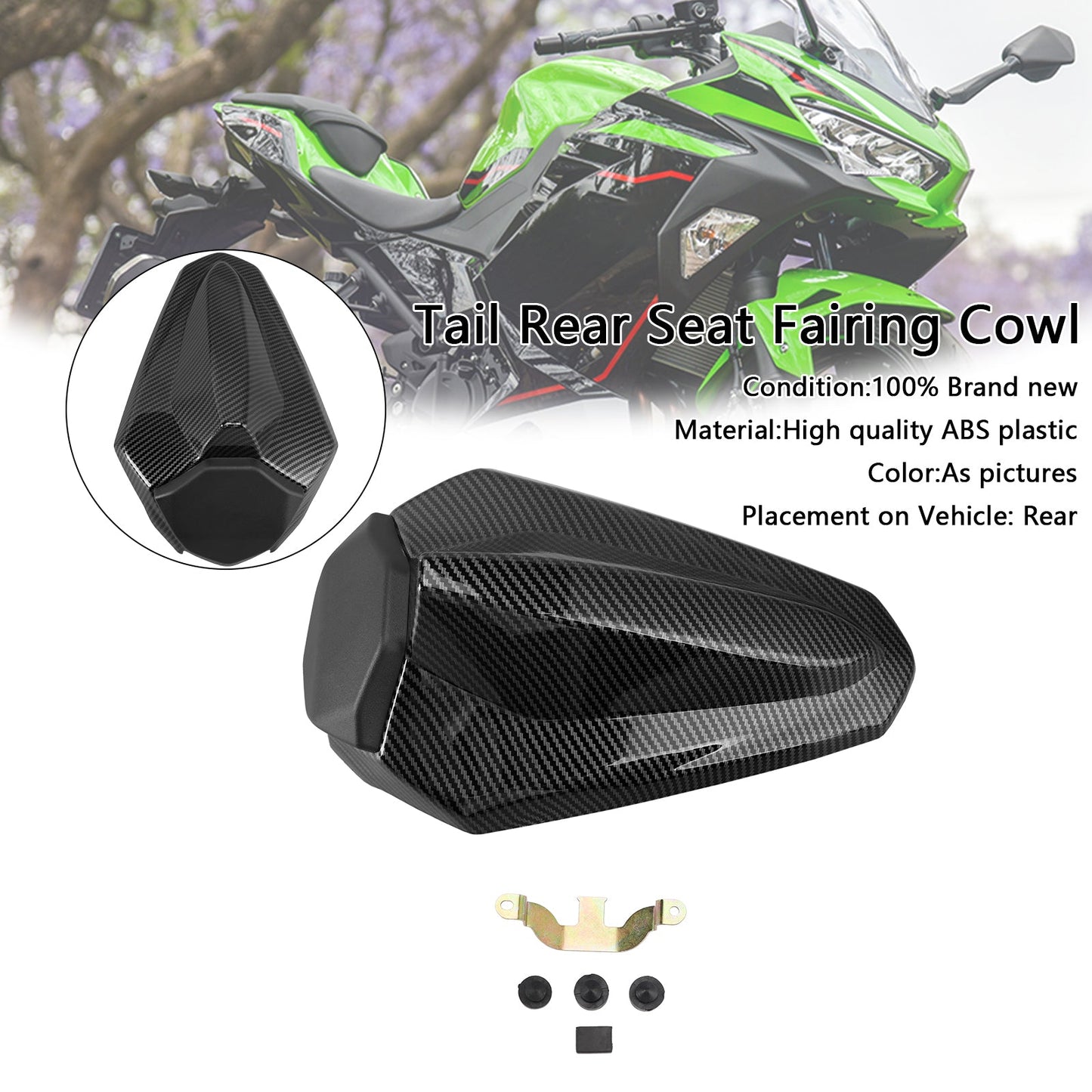 2018-2024 Kawasaki Ninja 400 EX400 Racing Tail Rear Seat Fairing Cowl