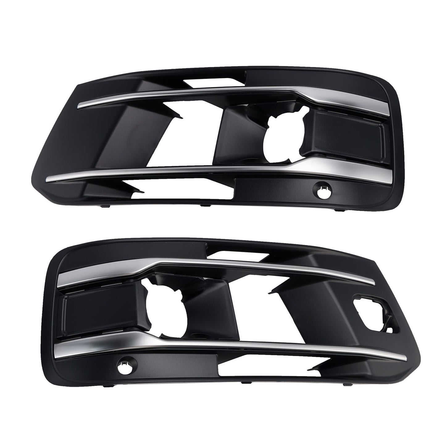 2016-2019 Fit Audi Q7 2PCS Front Bumper Fog Light Grille Cover 4M0807682AA4W3