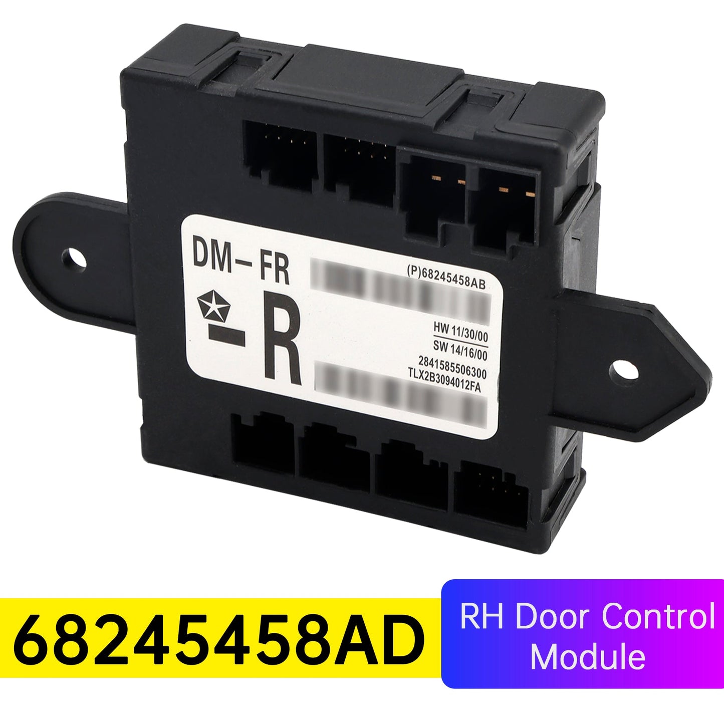 2015-2019 Chrysler 300 RH Door Control Module 68245458AD 68245458AC