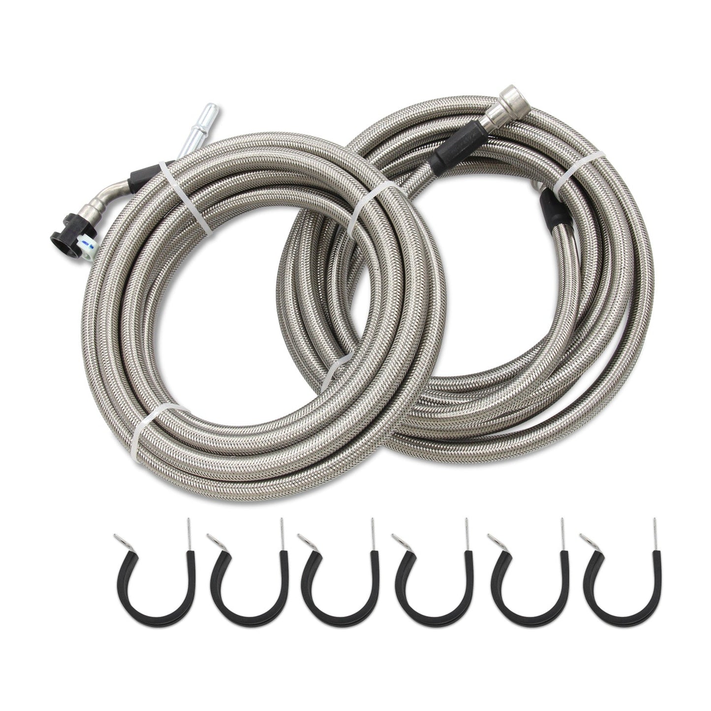 2006-2008 Chevy Cobalt, 2.4L l4 GAS, Stainless Steel Braided Fuel Line Kit Quick Fix QFF0015SS