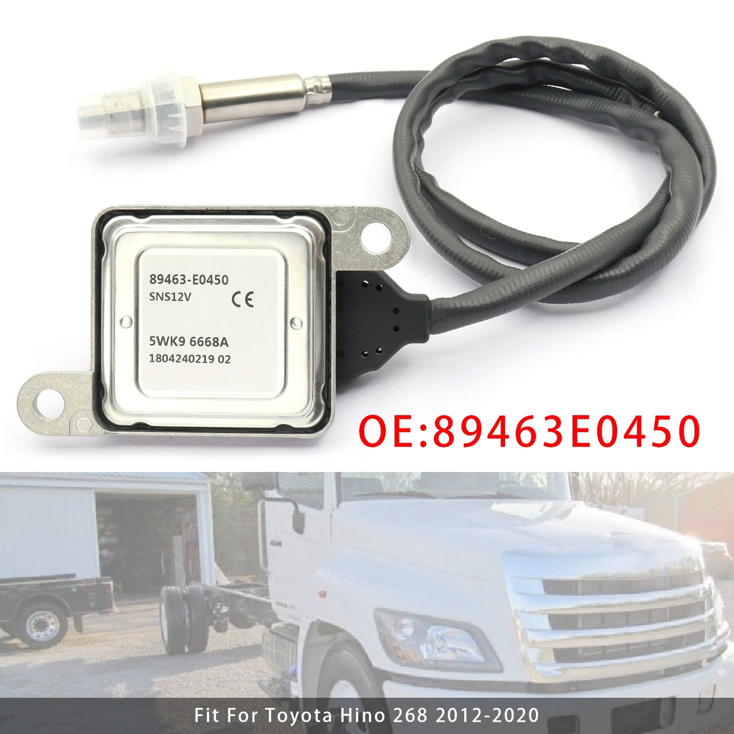 2012-2020 Toyota Hino 338 Nox Nitrogen Oxide Oxygen Sensor 89463E0450