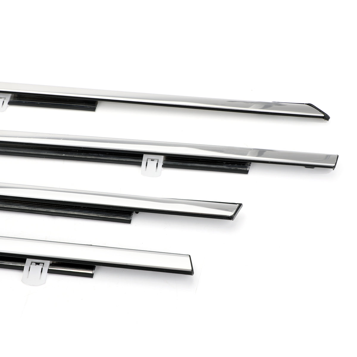 4pcs Chrome Weatherstrip Window Moulding Trim Seal Belt Fits For Accord 2008-2012