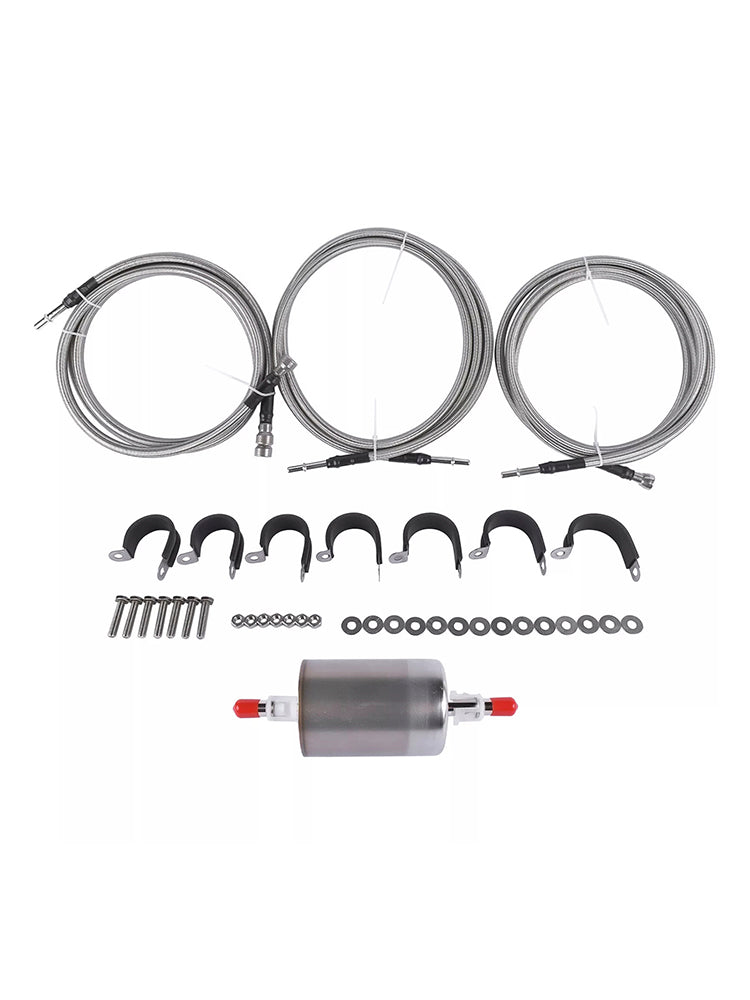 2001-2003 GMC Sierra 3500 Stainless Steel Braided Fuel Lines Kit 819-840 Quick Fix