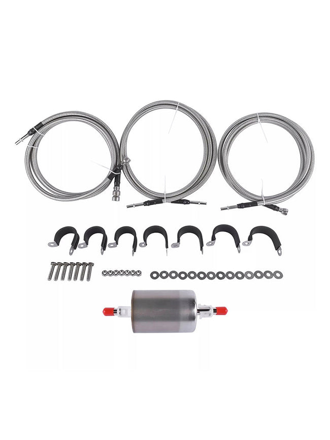 Stainless Steel Braided Fuel Lines Kit 819-840 Quick Fix For 1999-2003 Chevy