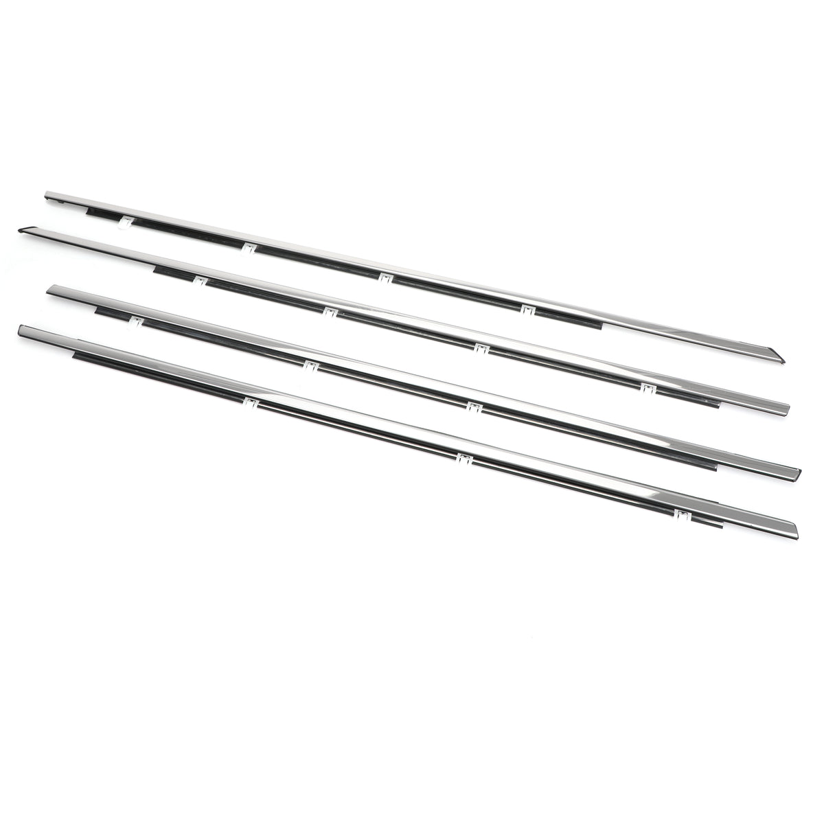 4pcs Chrome Weatherstrip Window Moulding Trim Seal Belt Fits For Accord 2008-2012