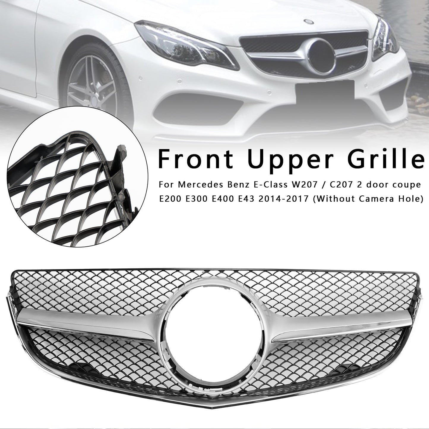 2014-2017 Mercedes Benz E-CLASS W207 Coupe Front Bumper Grill Grille