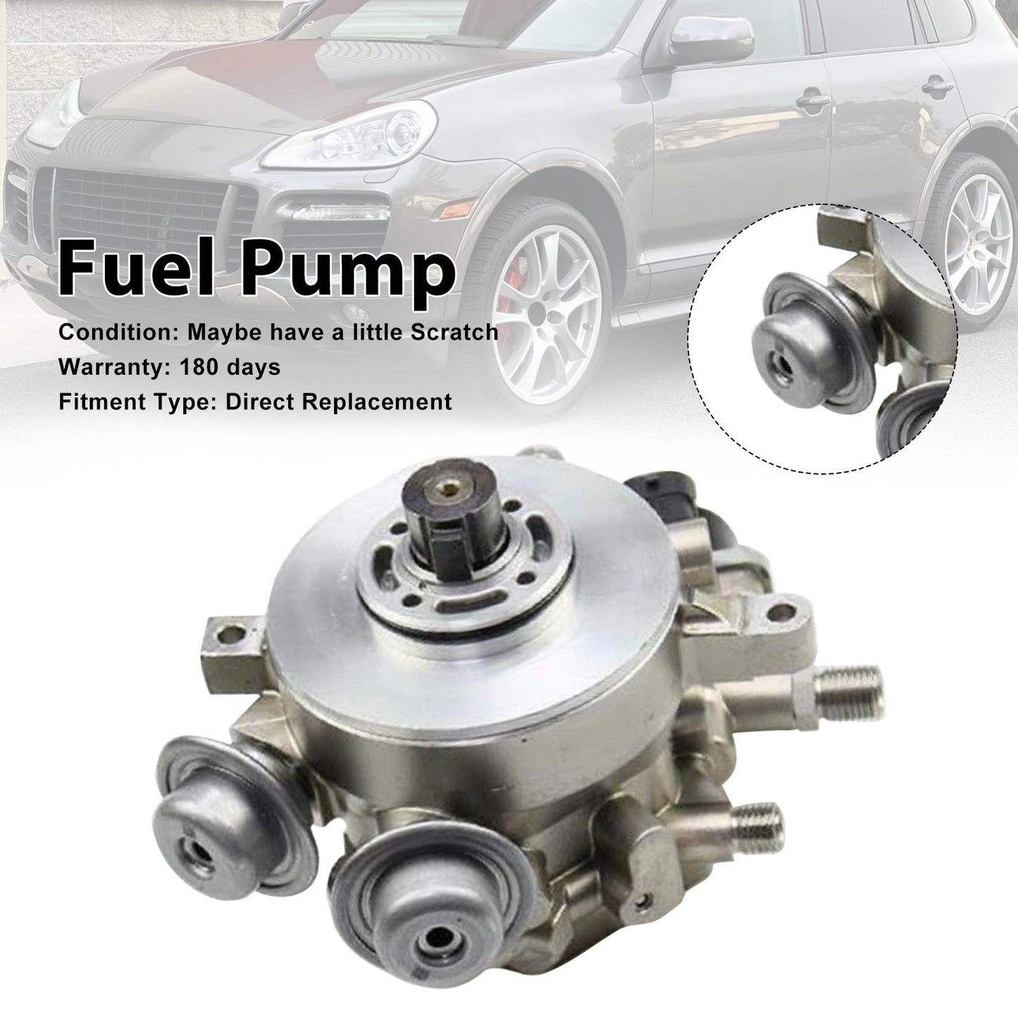 High Pressure Fuel Pump 94811031555 Fit Porsche Cayenne Turbo Engine 4851 08-10