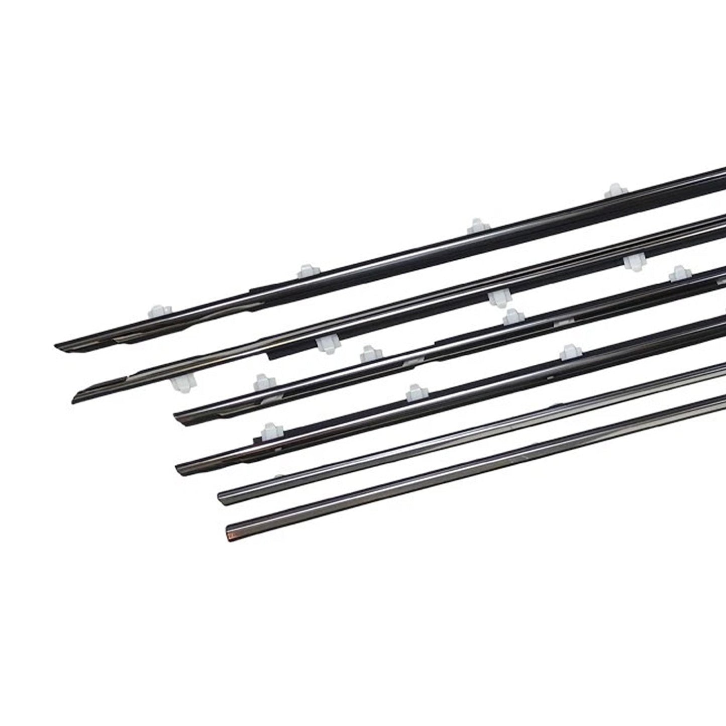 6PCS Door Belt Molding Fit For Toyota Land Cruiser 80 Series 1991-1997