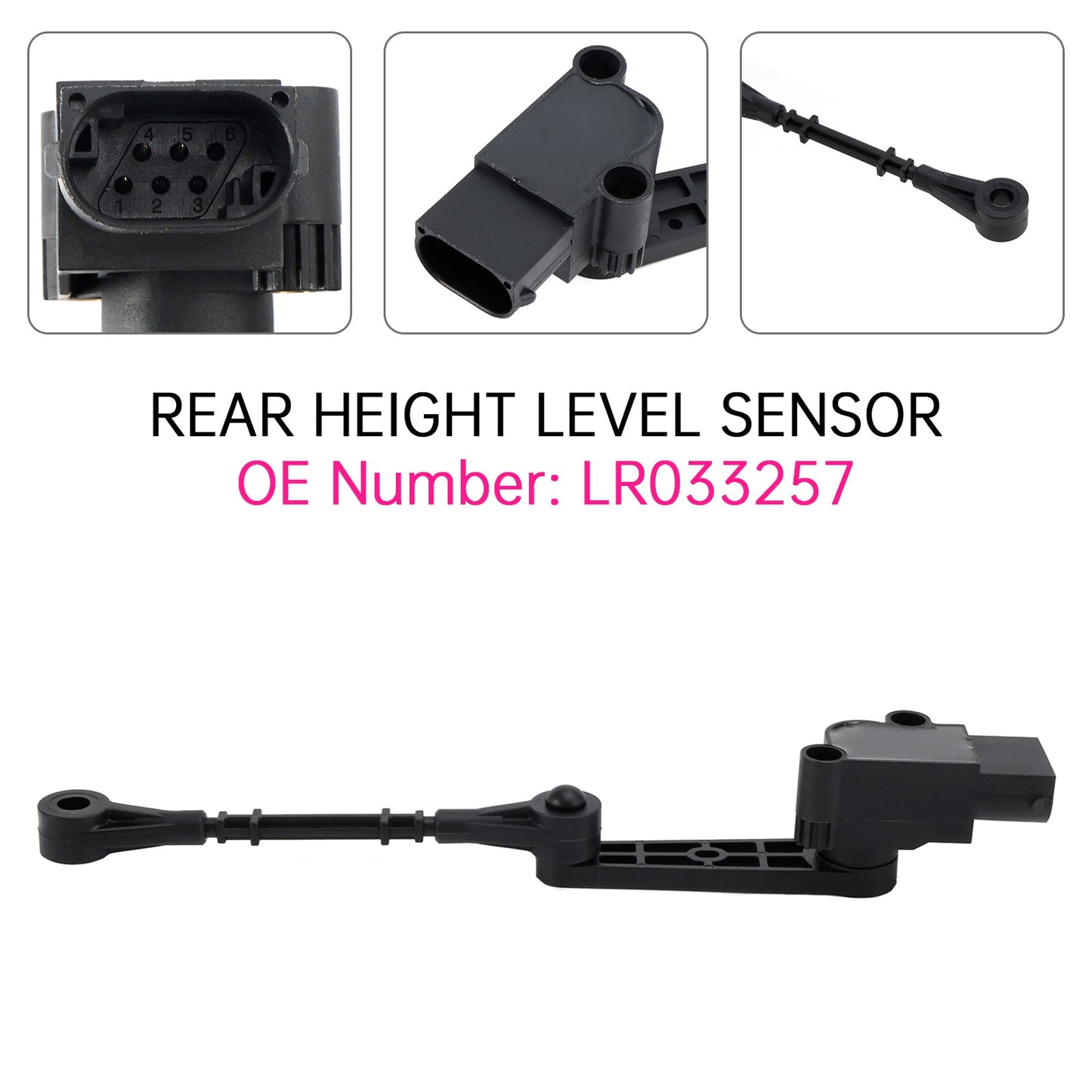 REAR HEIGHT LEVEL SENSOR LR033257 For DISCOVERY 5 RANGE ROVER SPORT L405 L494