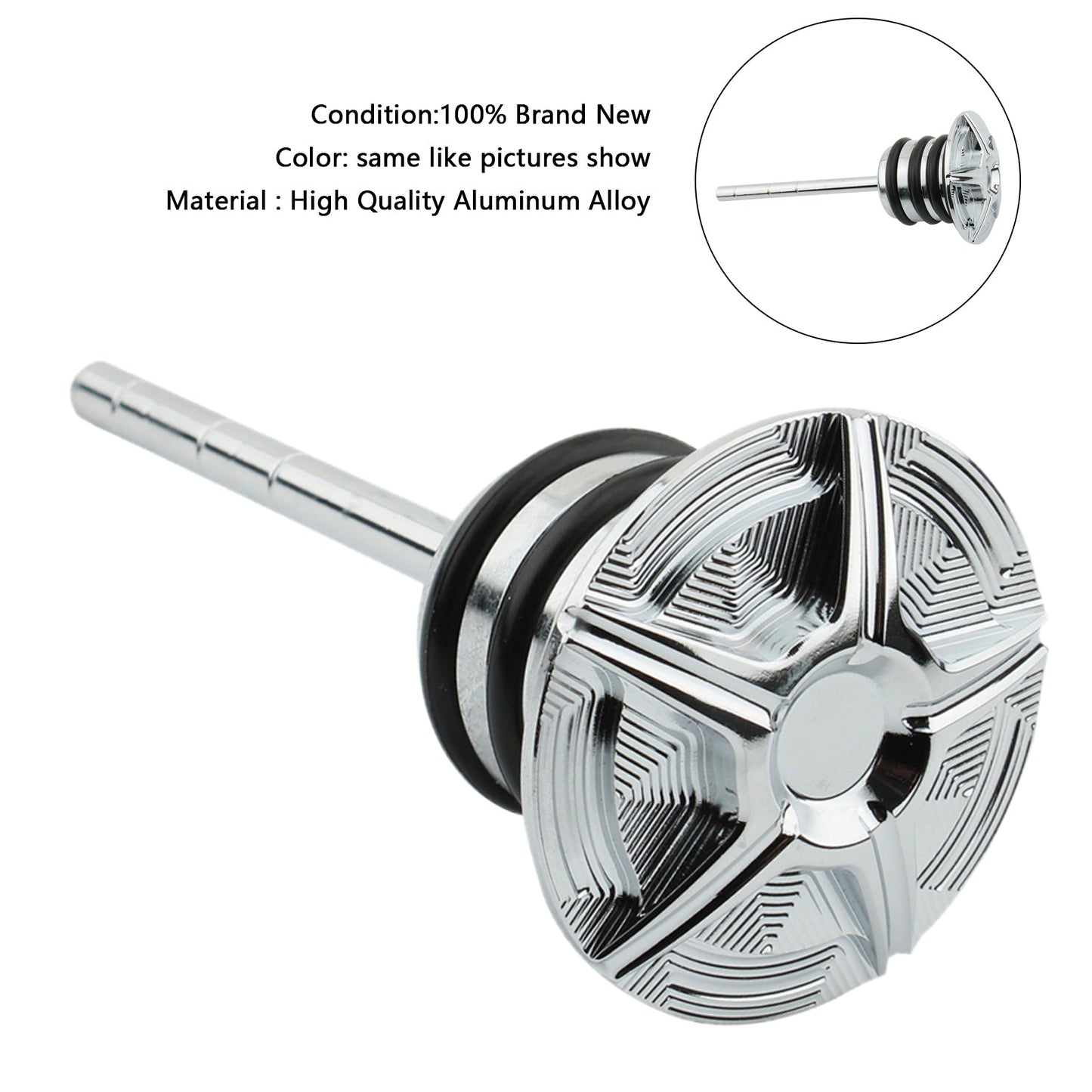 Oil Dipstick Tank Cap Plug For Softail 84-99 Sportster 82-03