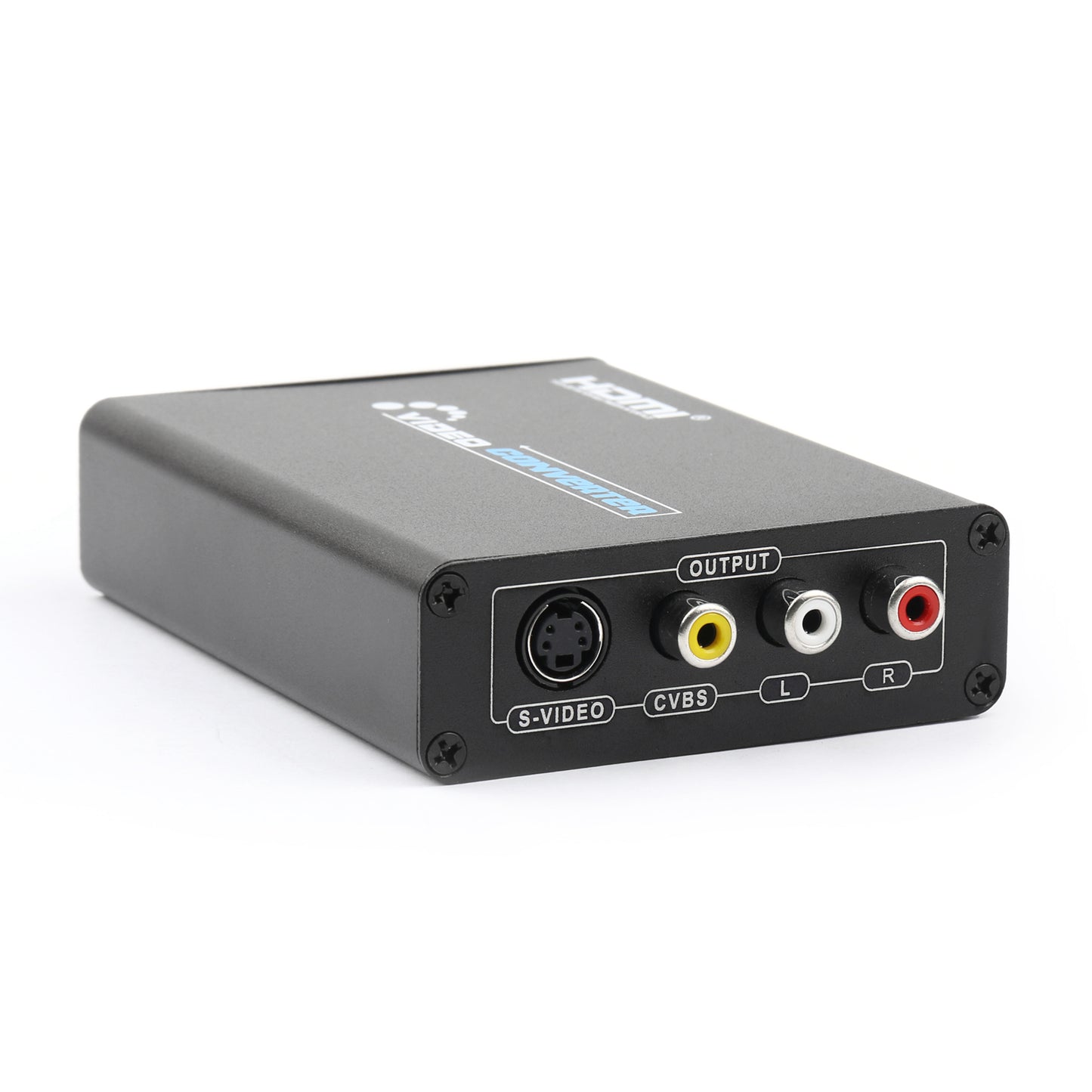 HDMI to 3 RCA AV+S-Video CVBS Composite R/L Audio 1080P Converter UK Plug Power