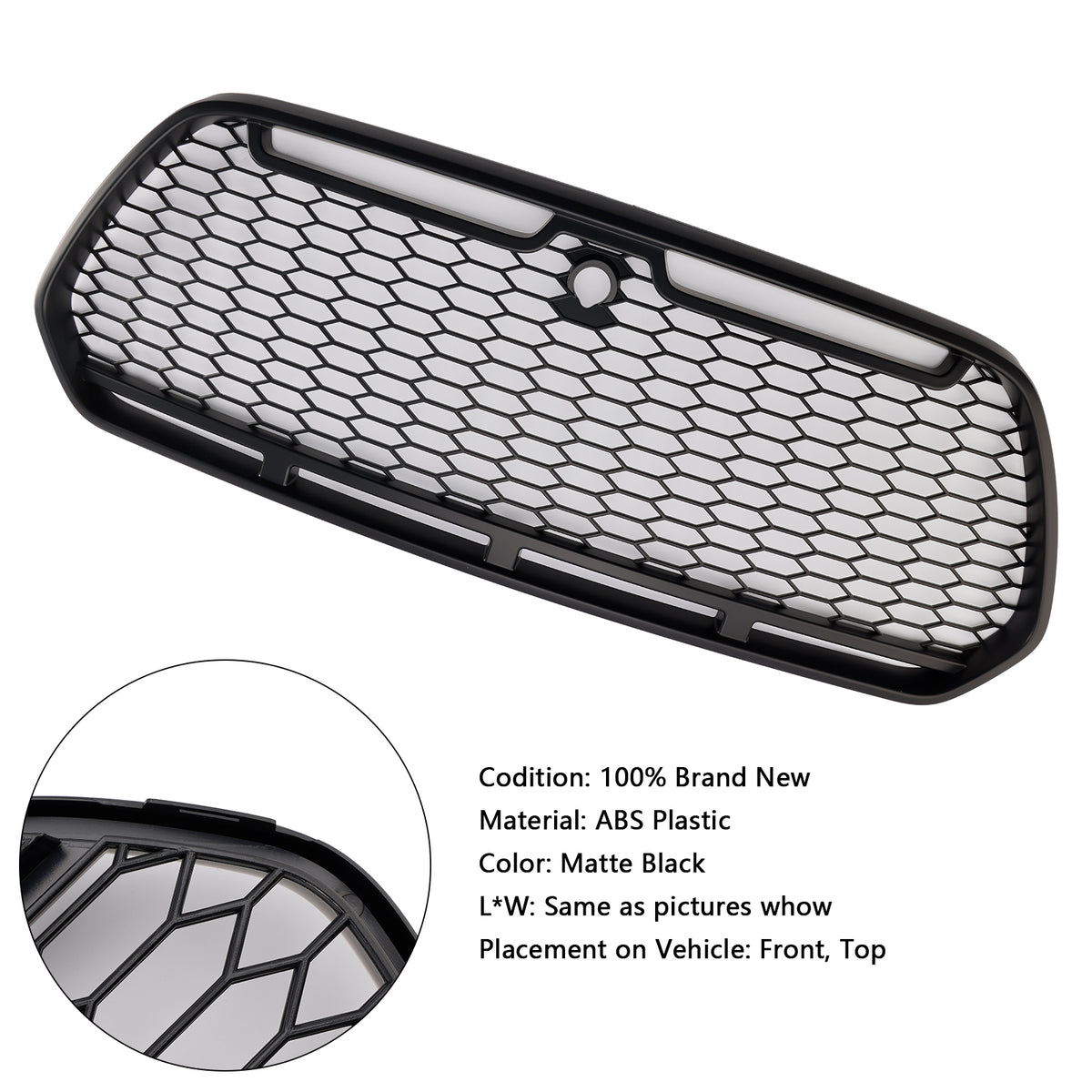 2015-2018 Ford Transit MK8 Matte Black Front Bumper Grille Grill Raptor