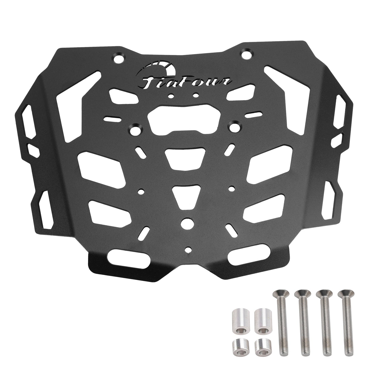 BLACK ALUMINUM TOP RACK CARRIER LUGGAGE PLATE FOR HUSQVARNA NORDEN 901 2021-2024