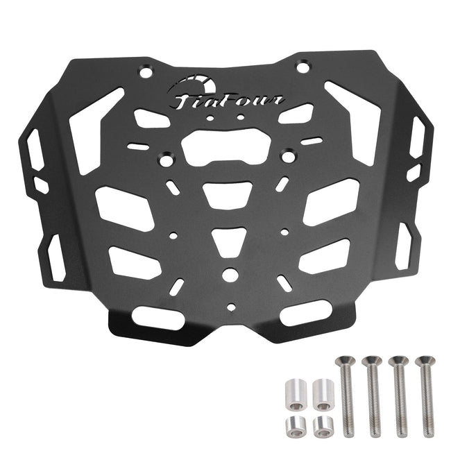 BLACK ALUMINUM TOP RACK CARRIER LUGGAGE PLATE FOR HUSQVARNA NORDEN 901 2021-2024