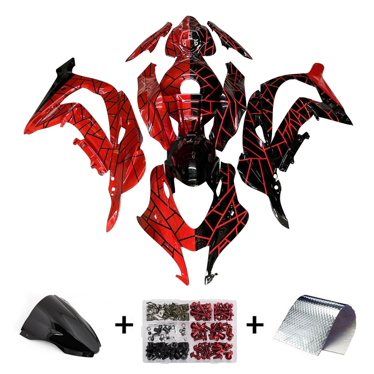 Injection Fairing Kit Bodywork Plastic ABS fit For Kawasaki ZX10R 2016-2020