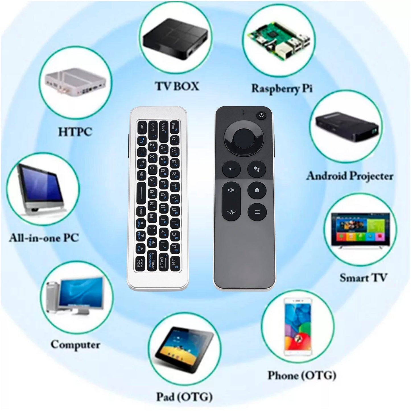 T1 Smart Voice IR learning Remote Control Wireless Mini Keyboard Remote Control