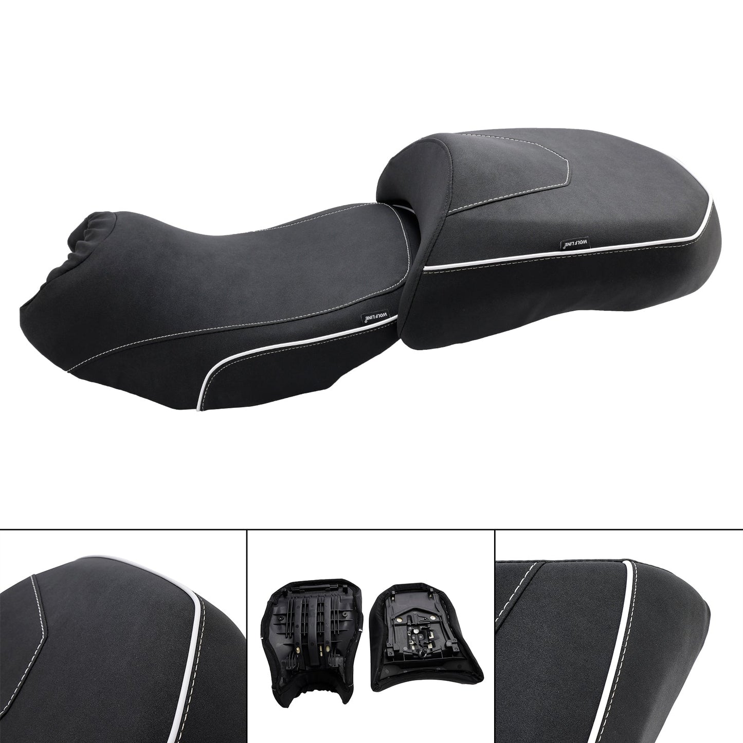 Replace Front Rear Driver Passenger Seat Black For Bmw R1200Gs 14-18 R1250Gs