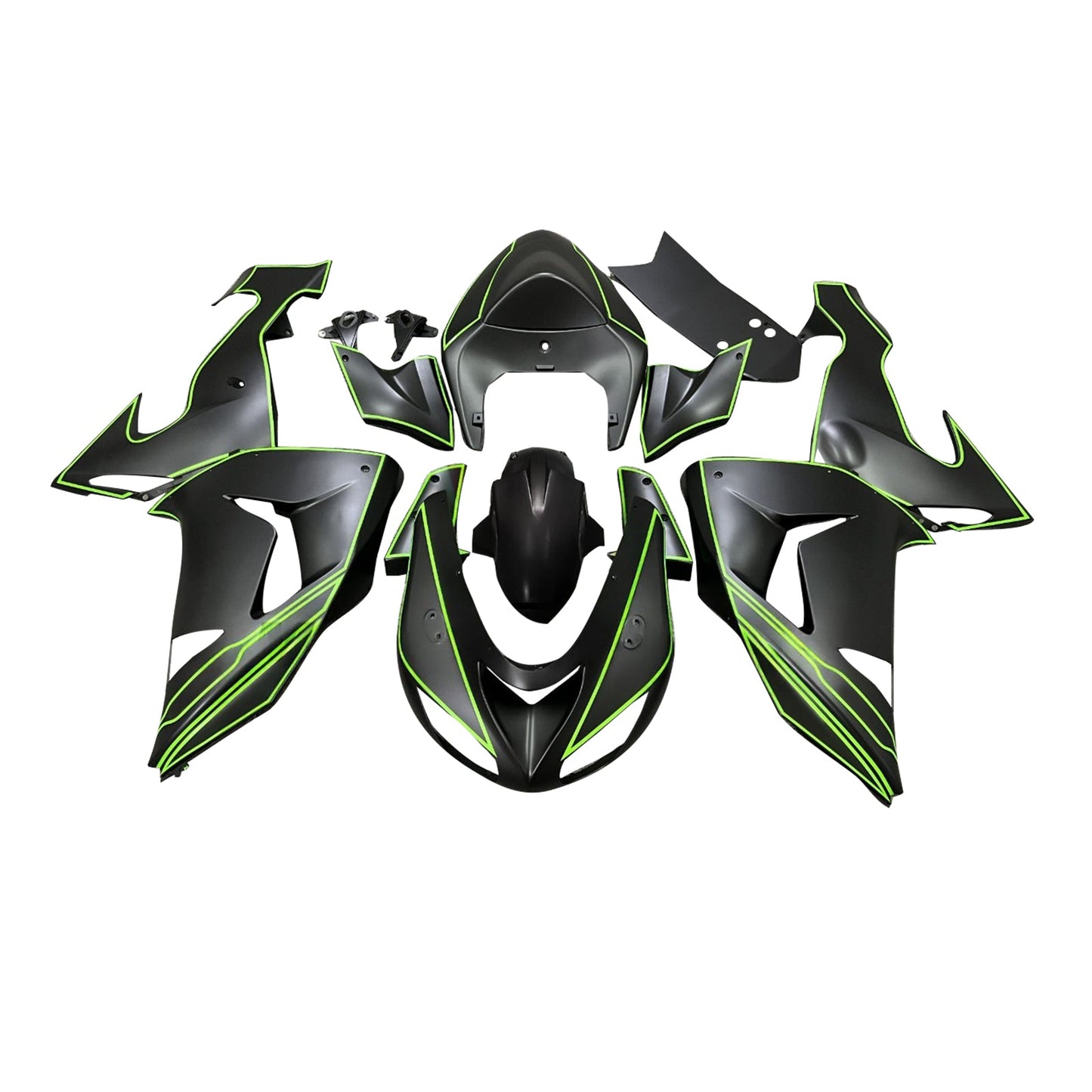 Injection Fairing Kit Bodywork Plastic ABS fit For Kawasaki ZX10R 2006-2007