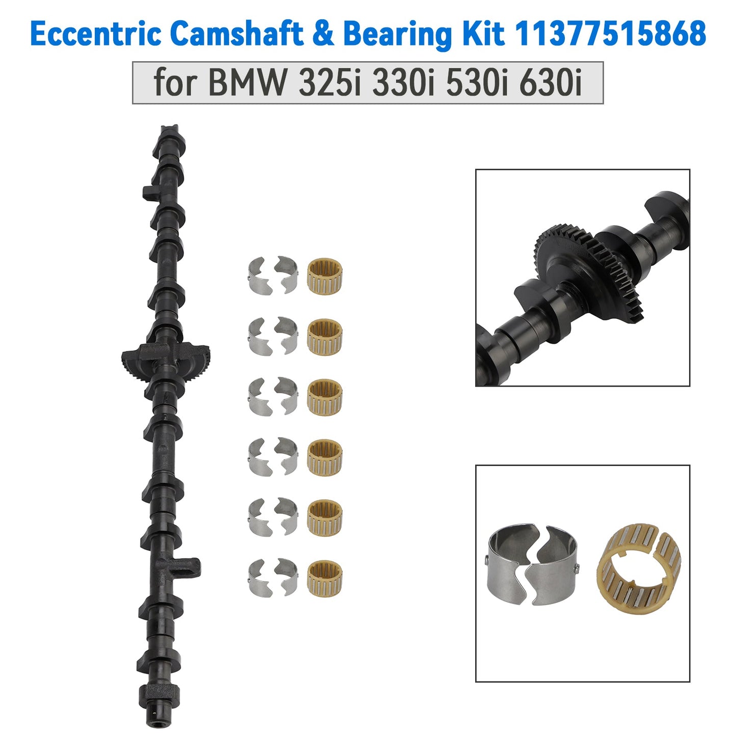 2011-2012 BMW F25 X3 xDrive28i Eccentric Camshaft & Bearing Kit 11377515868 11370150710
