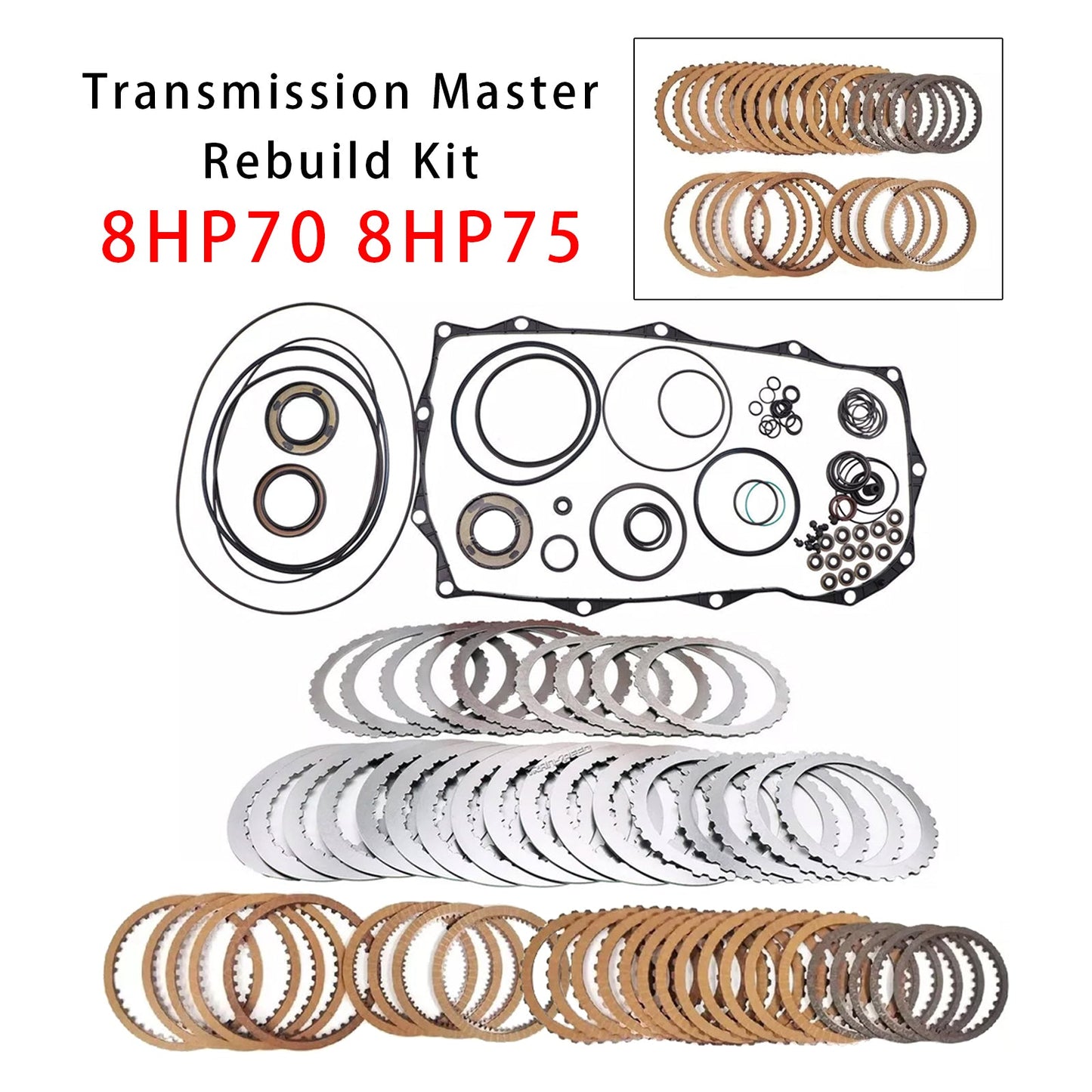 2010-2011 For LAND ROVER DISCOVERY(LR3) UK 8 SP 4X4 V8 5.0L Auto Transmission Master Rebuild Kit Clutch Plates 8HP70 8HP75