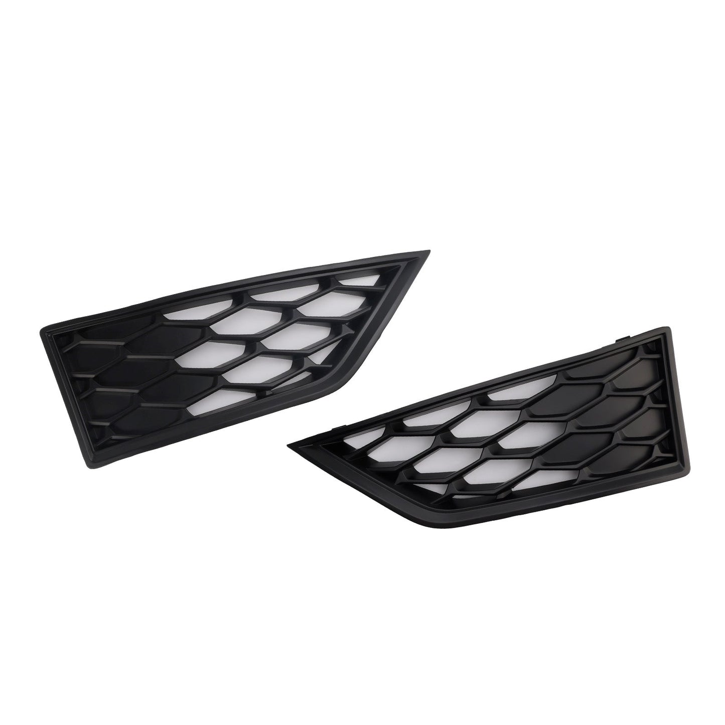 2012-2017 Seat Leon Cupra 5F Black Front Honeycomb Fog Light Grille Cover