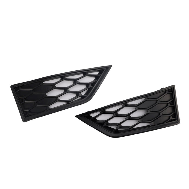 2012-2017 Seat Leon Cupra 5F Black Front Honeycomb Fog Light Grille Cover