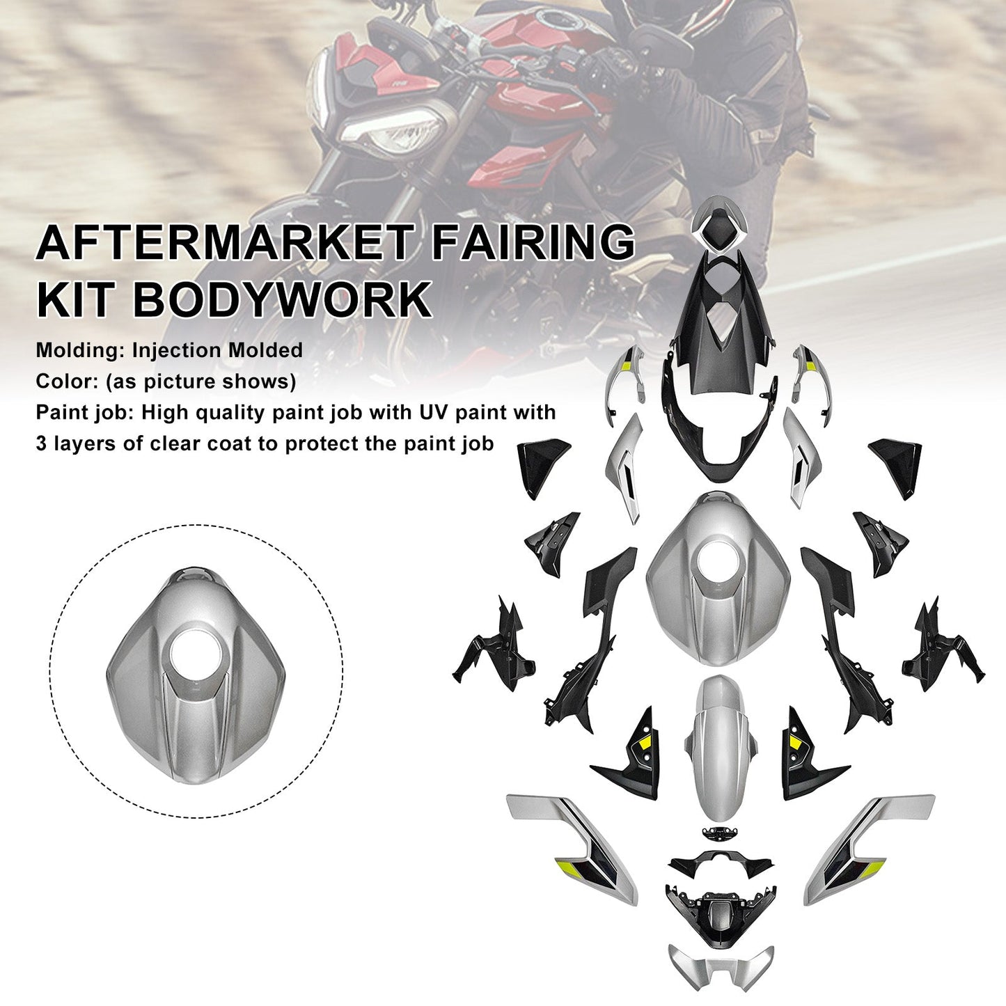 Injection Bodywork Fairing Kit for Street Triple 765 R/RS 2023-2025