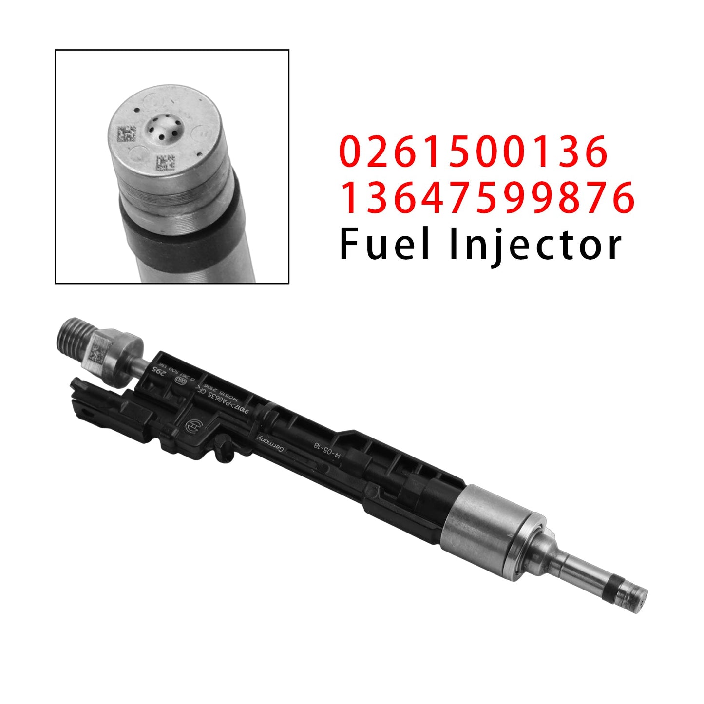 1Pcs Fuel Injector For BMW F10 M5 F06 F07 F12 F13 F15 X5 0261500136 13647599876