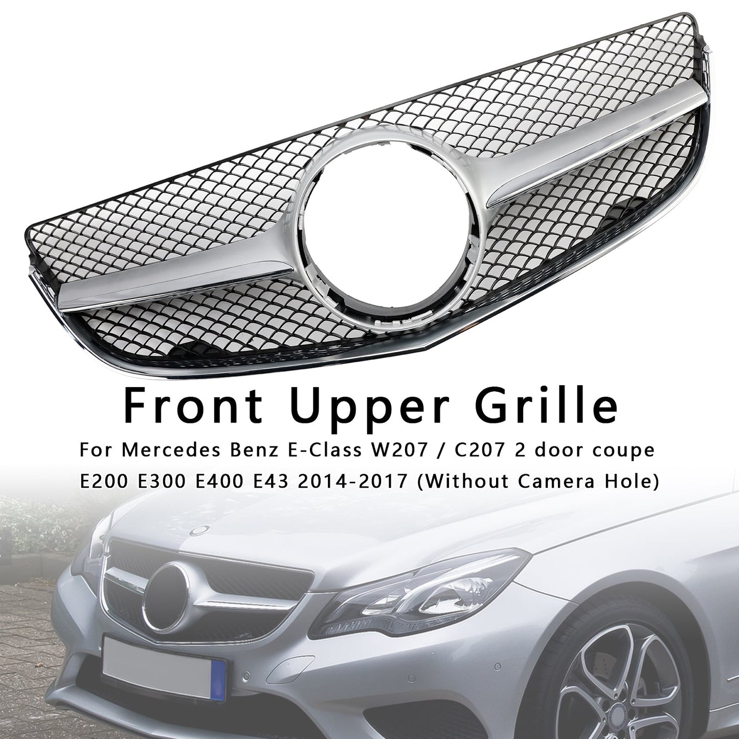 2014-2017 Mercedes Benz E-CLASS W207 Coupe Front Bumper Grill Grille