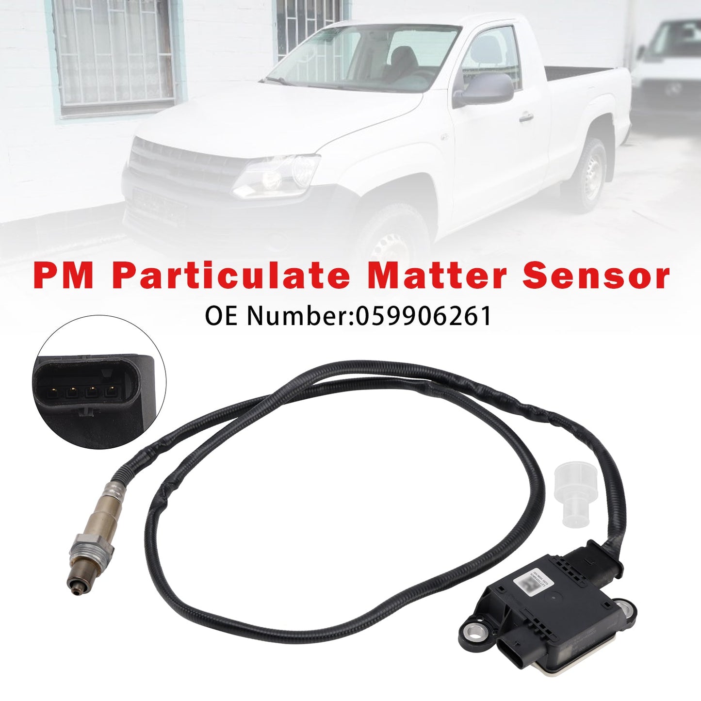2016/06-2022/05 VW Amarok 2HA, 2HB, AGD, S1B, S6B, S7A, S7B 3.0 TDI 4motion 2967 ccm, 165 KW, 224 PS PM Particulate Matter Sensor 059906261