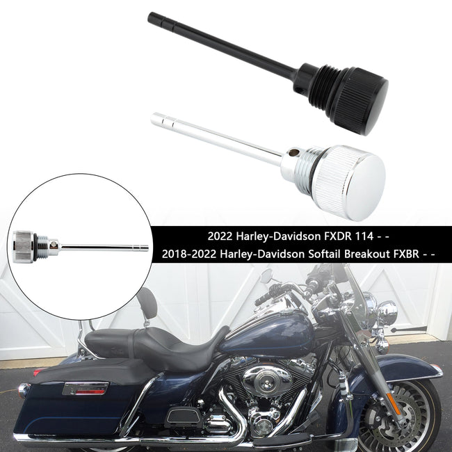 1105-0022 Oil Dipstick Tank Cap Plug For Softail Road Glide 07-19