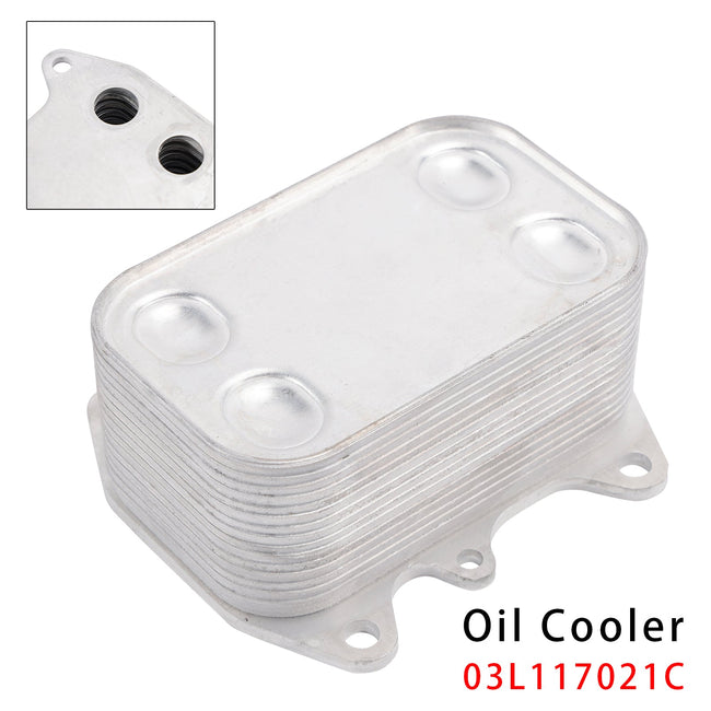 Oil Cooler 03L117021C For VW Passat B6 B7 Golf VI VII 1.6 2.0Tdi Crafter 2.0TDI