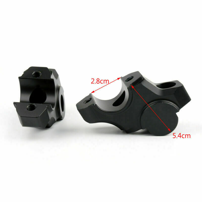 2012-2016 Yamaha XSR9 15mm Riser Handlebar Higher Extend Adapter XSR900 Black