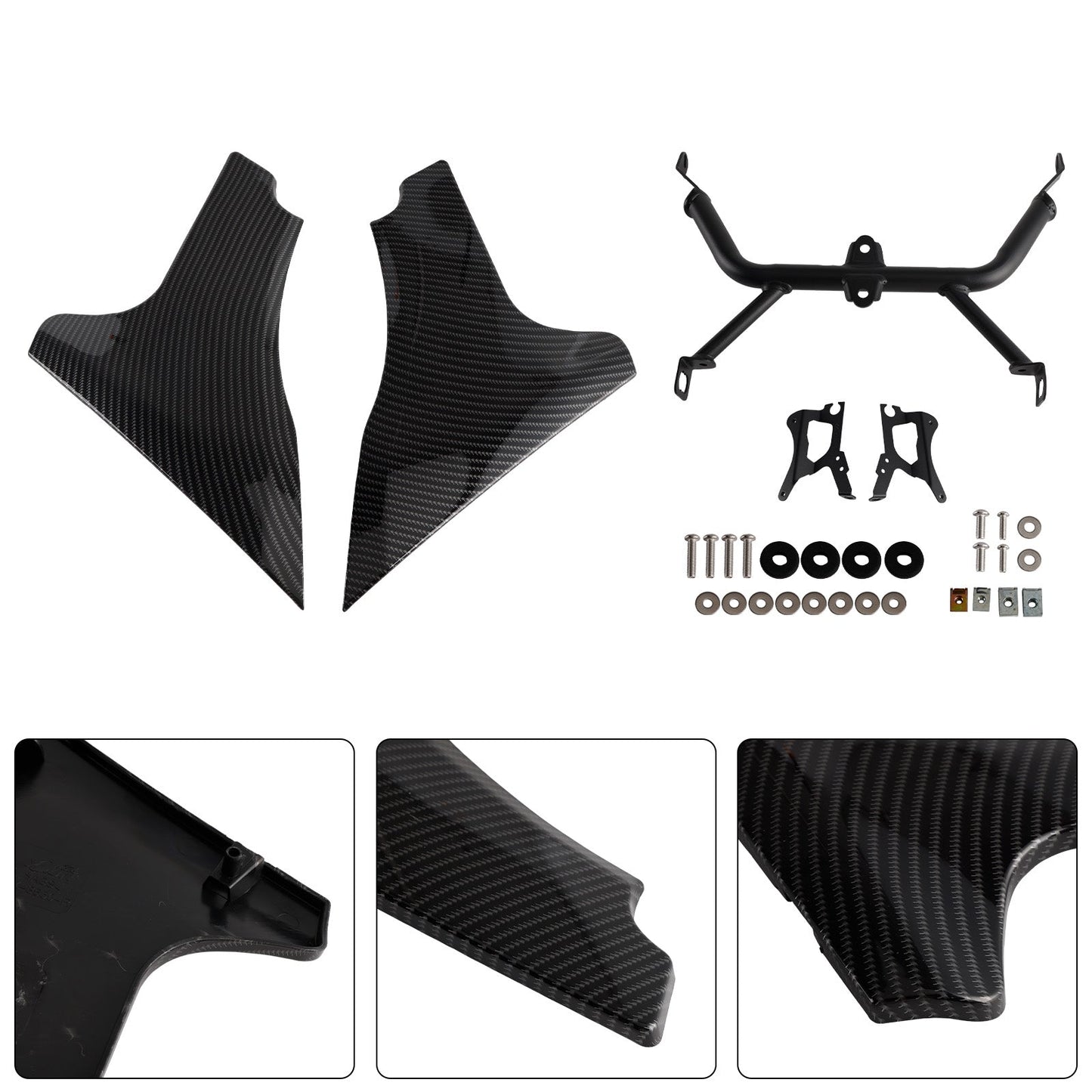 2023-later FLTRXSE and 2024 FLTRX and FLTRXSTSE models Side Panel Brackets Support Spoiler