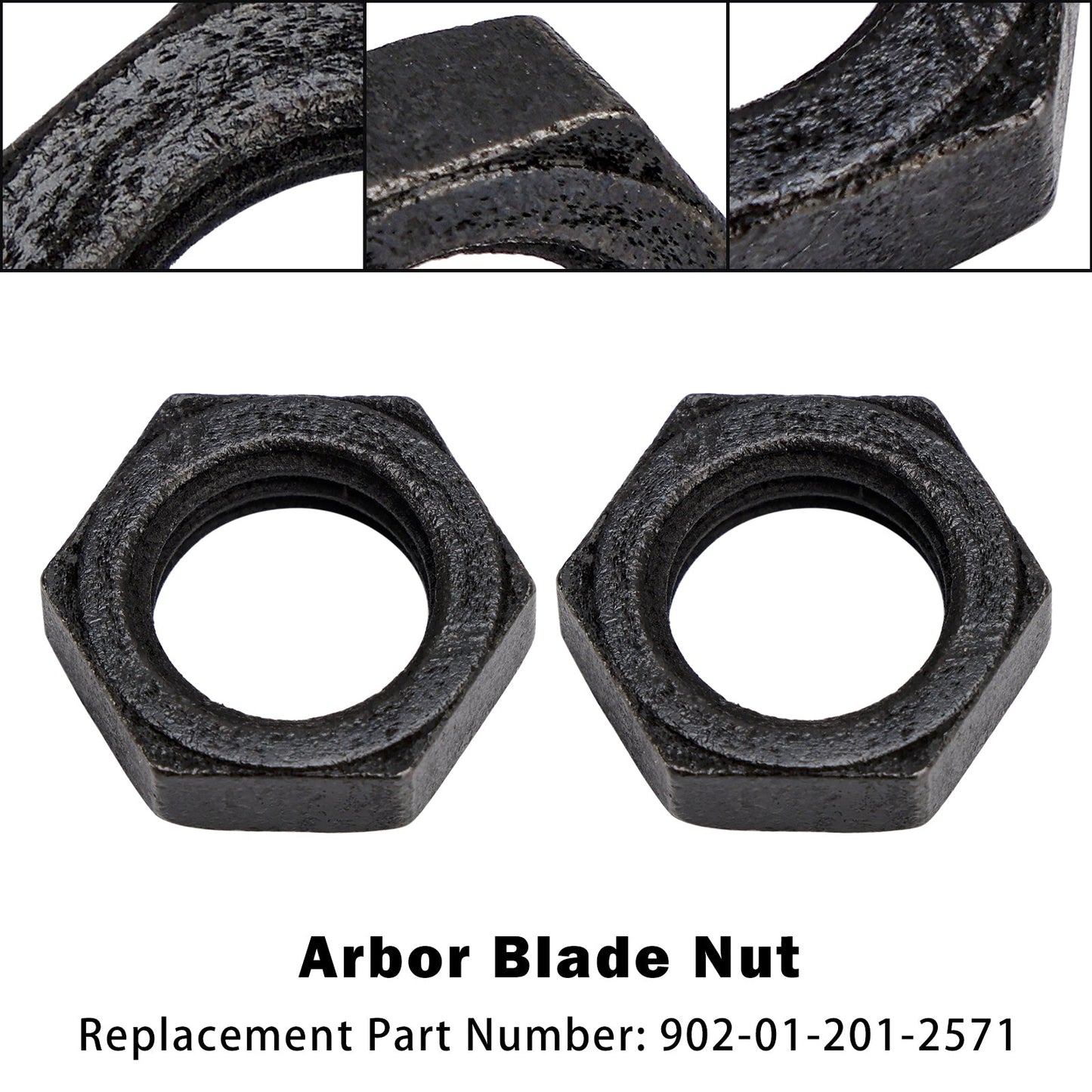 2PCS 902-01-201-2571 For Delta Unisaw Arbor Blade Nut Right Hand Thread