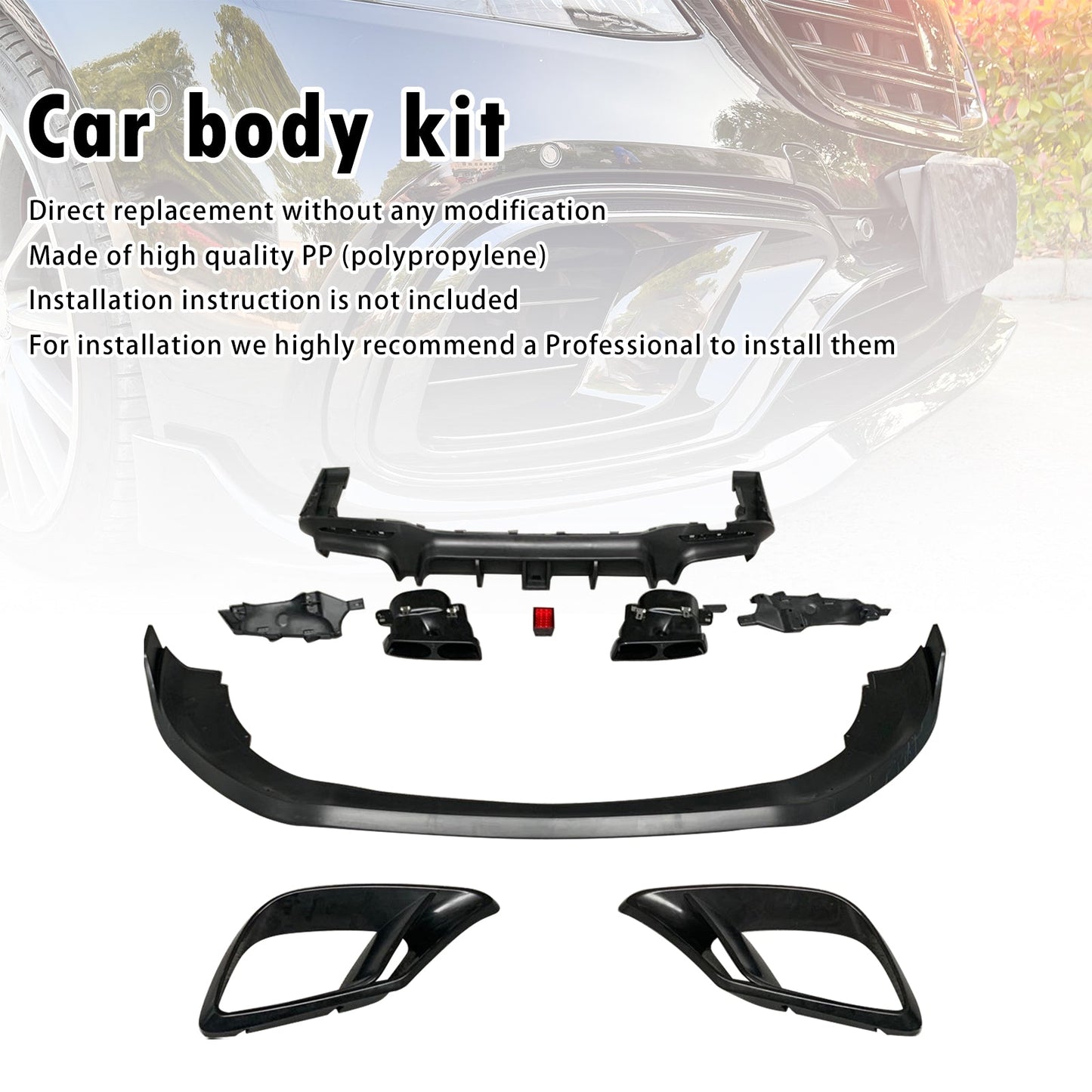 2018-2020 Fit Mercedes Benz S-Class W222 S63 S65 Upgrade B700 Body Kit Bumper