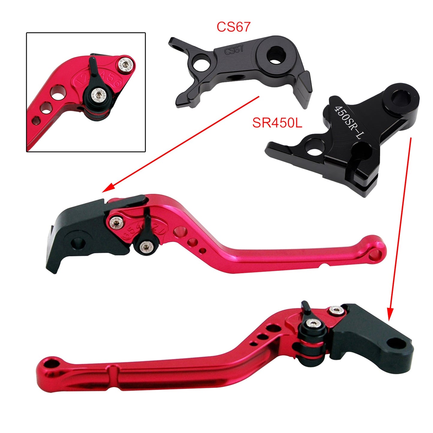 Long Clutch Brake Lever fit for VOGE DS900X 900DSX 2024-2026