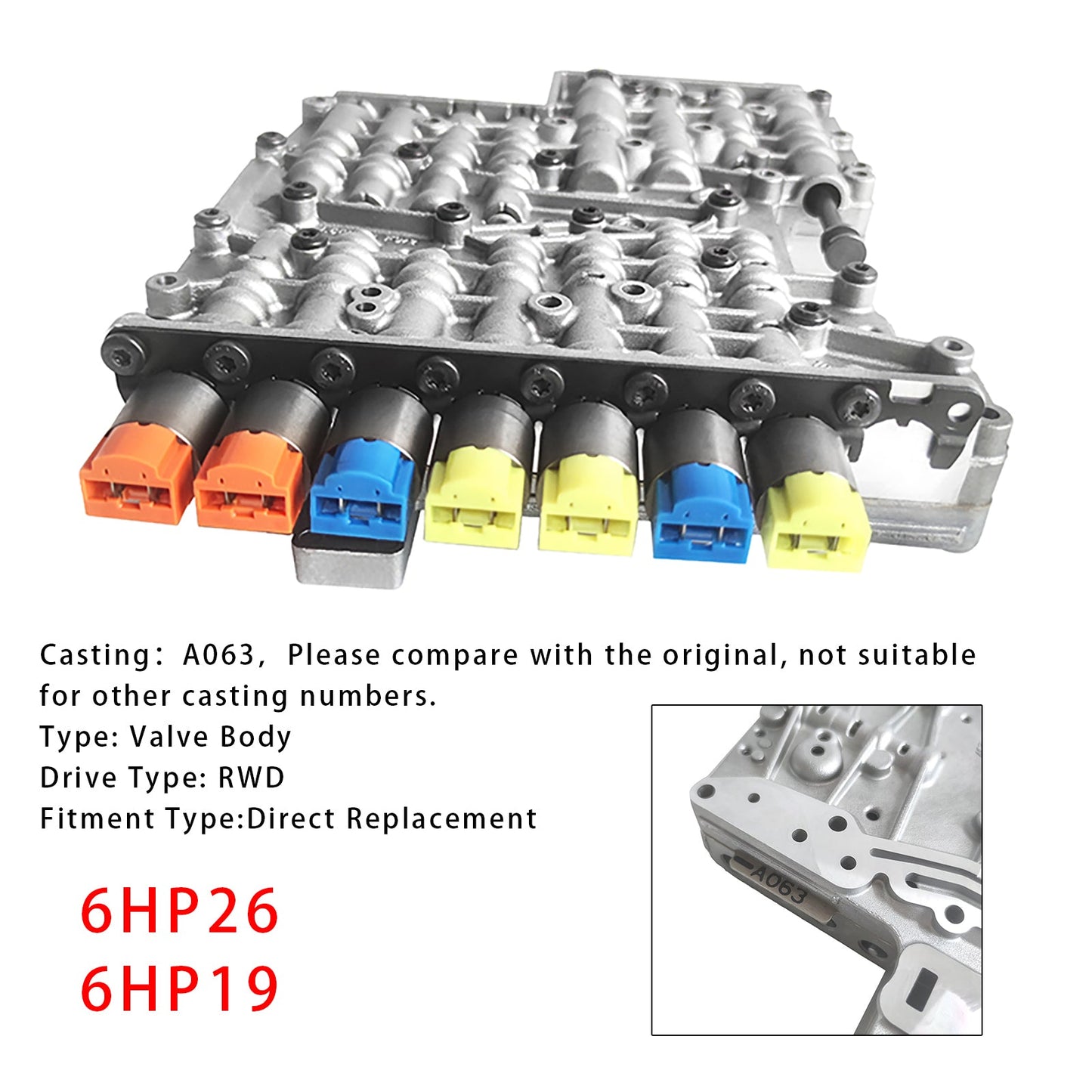 2009-2010 BMW X6 V8 4.4L Valve Body #A063 6HP26 6HP19