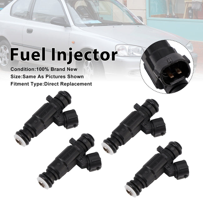 4Pcs Fuel Injector For Hyundai Accent 2000-2005 Getz 2003-2005 35310-22600