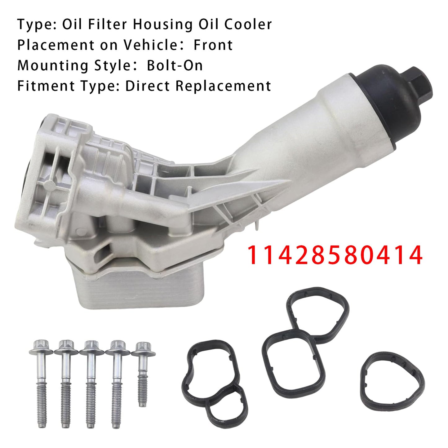 2020-2024 BMW X4 Oil Filter Housing Oil Cooler 11428580414 11428651710