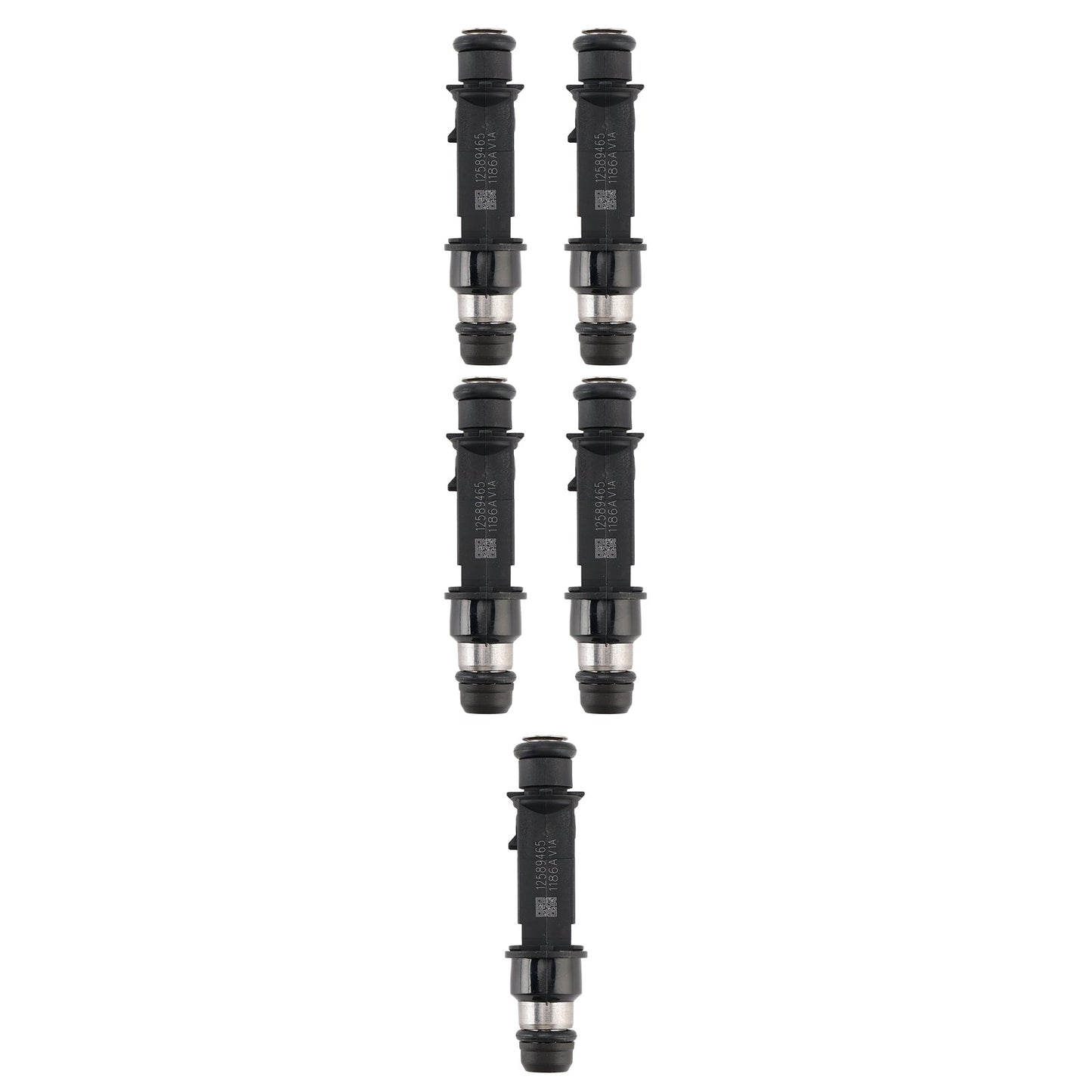 5PCS Fuel Injector 12589465 Fit Hummer H3 Fit Chevrolet Trailblazer Colorado