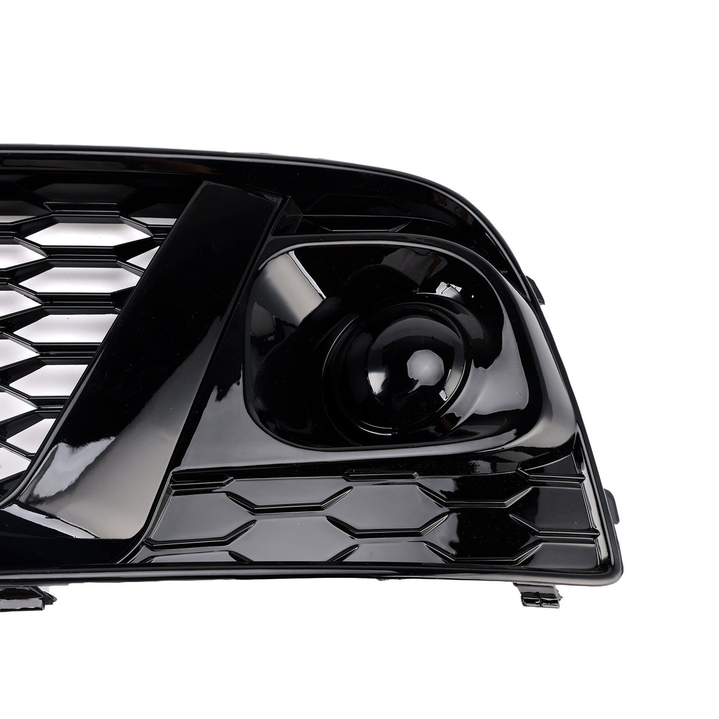 2018 2019 Audi Q5 SQ5 Black Front Honeycomb Fog Lamp Grille Grill Cover