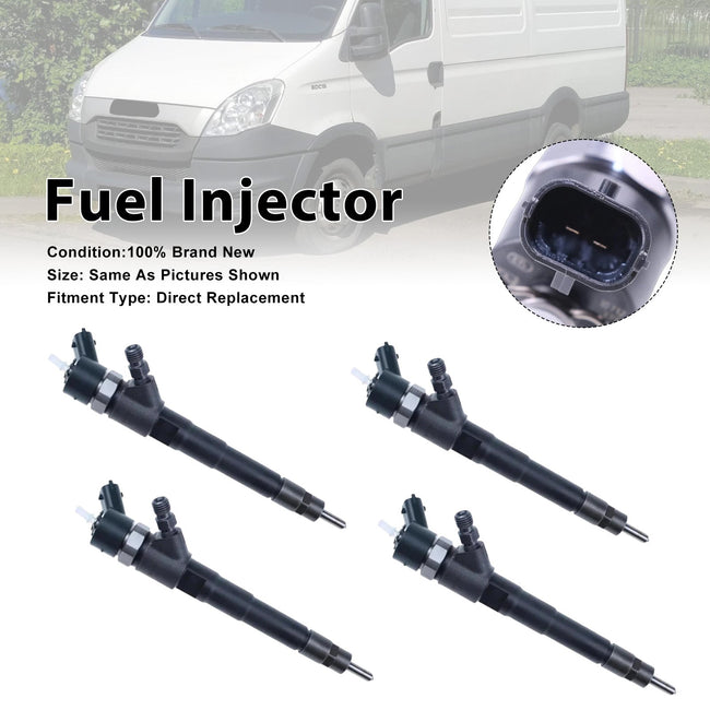 2006-2011 For Peugeot Boxer 4PCS Fuel Injector 504380117