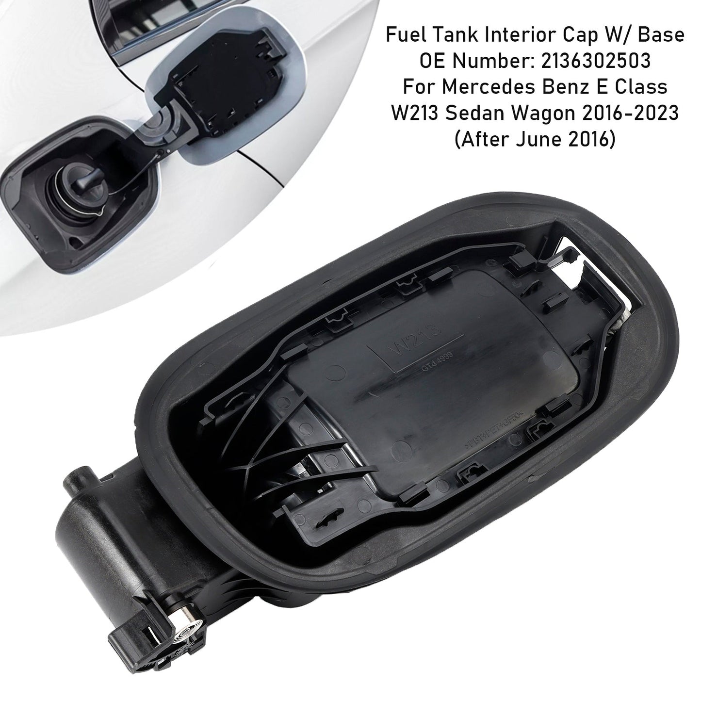 2016-2023 Mercedes E Class W213 Fuel Tank Interior Cap W/ Base 2136302503