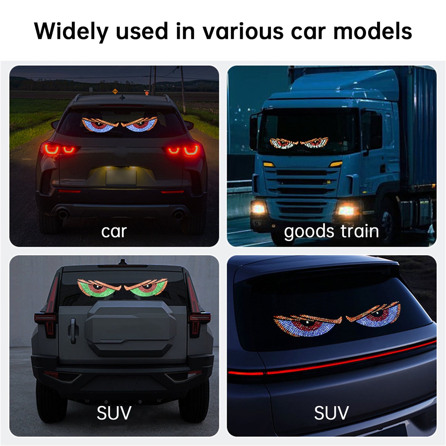 LED-Screen Devil's Eye Car Eye Light Truck Dynamic LED Light