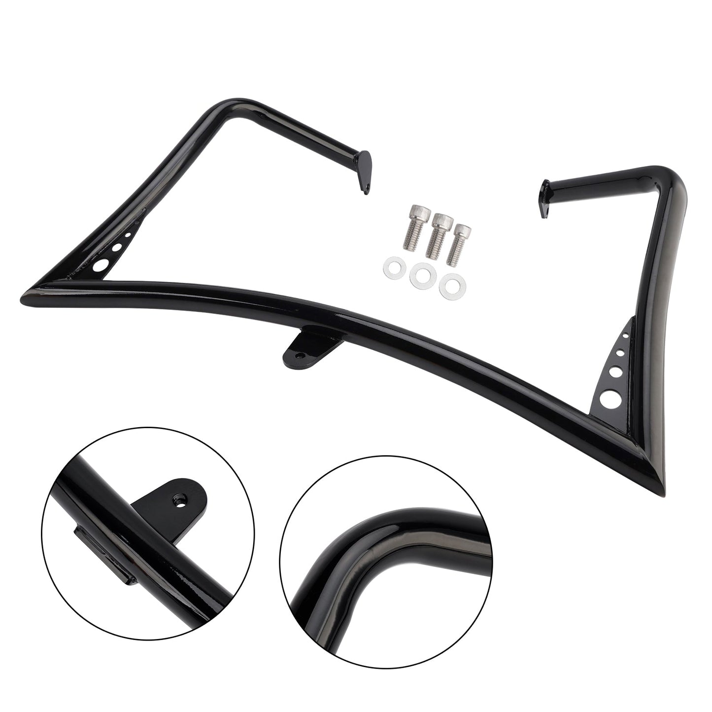 2004-2006 Road King Custom EFI FLHRSI Engine Guard Frame Anti-Crash Bumper Protector Black