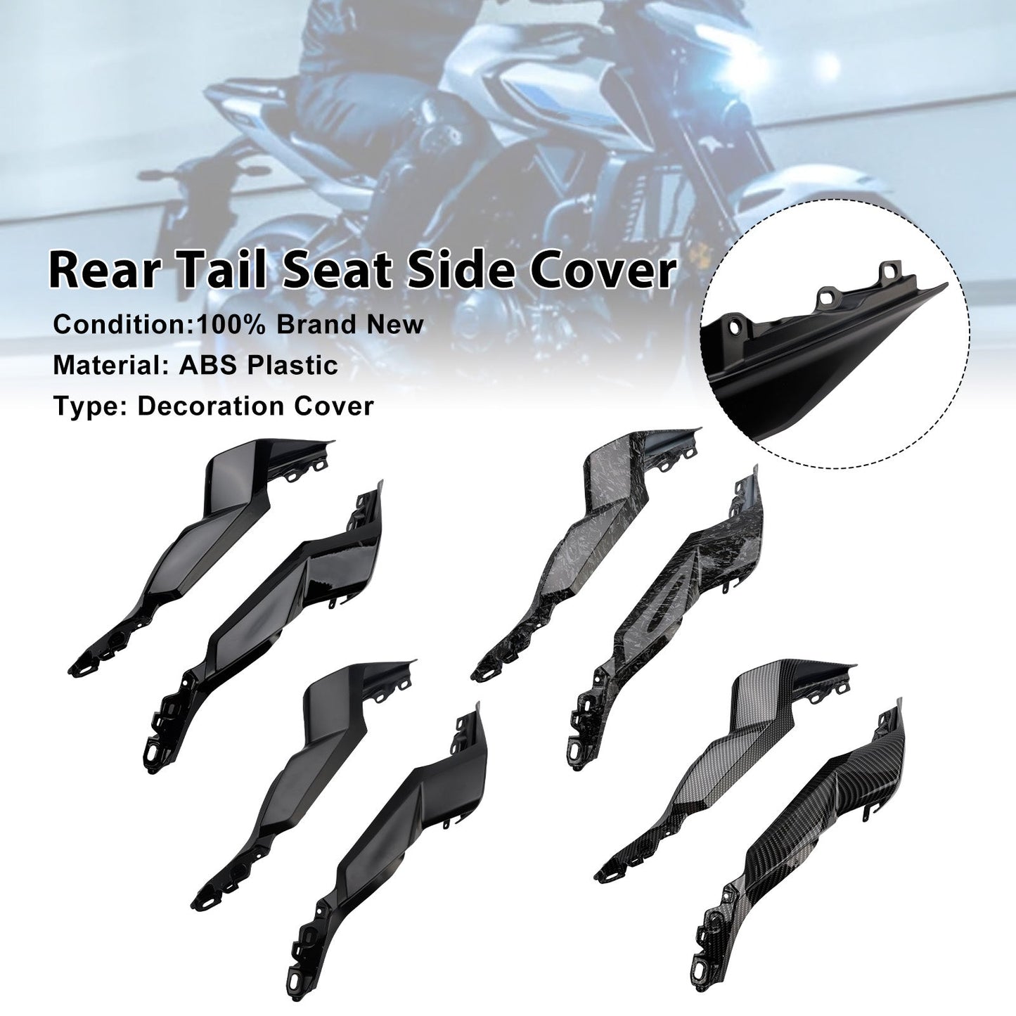 2025-2026 Yamaha YZF-R3 R25 MT-03 Rear Tail Seat Side Cover Fairing