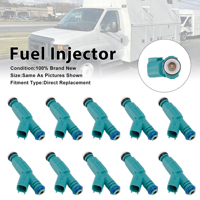 10Pcs Fuel Injector For Ford E-350 E-450 Super Duty 2004-2009 0280156217