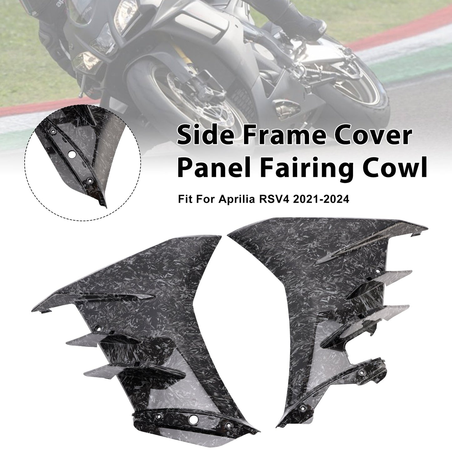 Side Frame Cover Panel Fairing Cowl For Aprilia RSV4 2021-2024