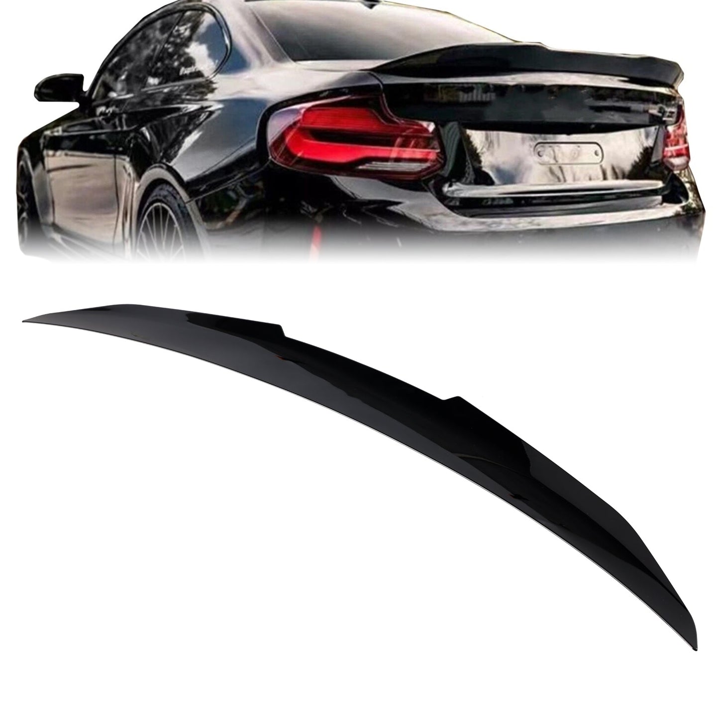 2016-2021 BMW M2 Coupe F87 Gloss Black Rear Boot Spoiler